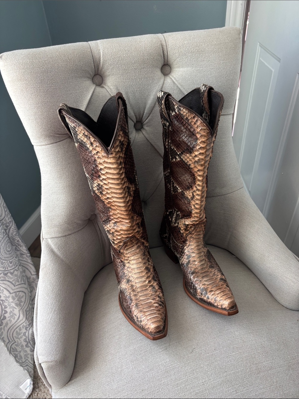 Brown Snakeskin Idyllwind Women's Western Boots